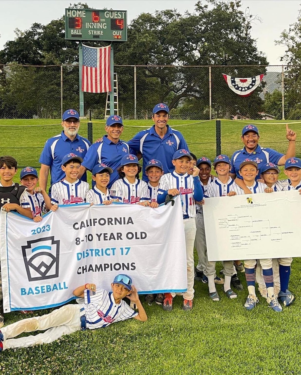 Little League Baseball San Marino | 10U All-Star Team Wins District 17