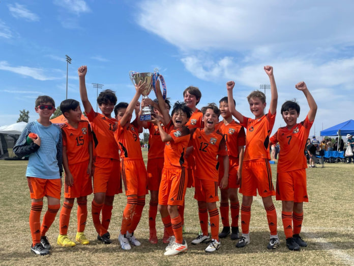 PHOTO: Kit Romano-Llobet | San Marino Weekly | AYSO Region 214 Boys 11U Extra Team wins the championship at the AYSO National Games Tournament.