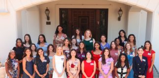 PHOTO: provided by Pasadena Tournament of Roses | San Marino Weekly | The 28 Royal Court Finalists are: First row, from left: Mia Moore Walker, Flintridge Preparatory School, Giulia Bhatia, La Salle High School, Viridiana Sanchez, Rosemead High School, Kendall Cuxil, La Canada High School, Phoebe Ho, South Pasadena High School, Gabrielle Trujillo, Pasadena High School, Payson Dillon, La Canada High School, Kayla Dumas, EF Academy, Naomi Stillitano, Arcadia High School. Second row, from left: Halo Byrd, The Waverly School, Elizabeth Trinh, Mayfield Senior School, Cornelia Halferty, Mayfield Senior School, Evyn Ableson, La Salle High School, Mira Emamaullee, San Marino High School, Olivia Bohanec, La Salle High School, Clara Ortega, John Marshall Fundamental High School, Anna Shore, Temple City High School, Trinity Dela Cruz, John Marshall Fundamental High School. Third row, from left: Danielle Workman, Arcadia High School, Niyat Haregot, Arcadia High School, Allison Ingrassia, La Canada High School, Jessica Powell, Flintridge Preparatory School, EllaRyley Fortich, John Muir High School, Asha Morgan-Joseph, The Waverly School, Maya Dingle, La Canada High School. Top row, from left: Emmerson Tucker, Blair High School, Shivani Wadhwa, Arcadia High School, Marissa Cotte, Flintridge Preparatory School.