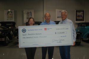 PHOTO: provided by San Marino Motor Classic | San Marino Weekly | Dia Duvernet (Executive Director), Aaron Weiss (Chairman of SM Motor Classic), Eric Heer (Board Chair) | Pasadena Humane