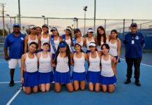 PHOTO: Cindy Yung & Lily Kao | San Marino Weekly | SMHS Lady Titans Varsity Tennis 2023.