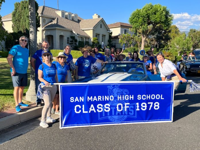 PHOTO: provided by SMHS Class of '78 | San Marino Weekly | Float for Homecoming - Class of 1978 participants