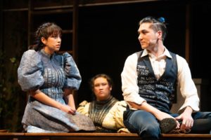 PHOTO: Jenny Graham | San Marino Weekly | Mia Sempertegui as Wendla Bergmann (left) and Thomas Winter as Melchior Gabor (right) in Spring Awakening at East West Players.