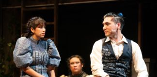 PHOTO: Jenny Graham | San Marino Weekly | Mia Sempertegui as Wendla Bergmann (left) and Thomas Winter as Melchior Gabor (right) in Spring Awakening at East West Players.